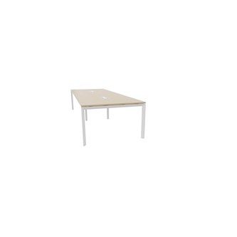 Talk mødebord 350x120x76 cm SQB-understel hvid