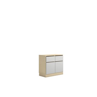 SVEA elevopbevaring 2 store 2 små rum m/sokkel B80xD40xH72 cm
