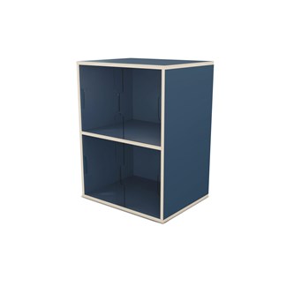 Fixa 2:2 udstillingsskab m/skydelåger i plexiglas D36 cm D46 cm
