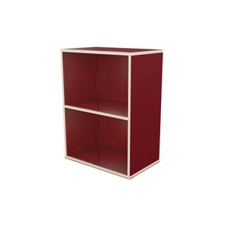 Fixa 2:2 udstillingsskab m/skydelåger i plexiglas D36 cm D46 cm