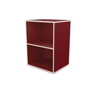 Fixa 2:2 udstillingsskab m/skydelåger i plexiglas D36 cm D46 cm