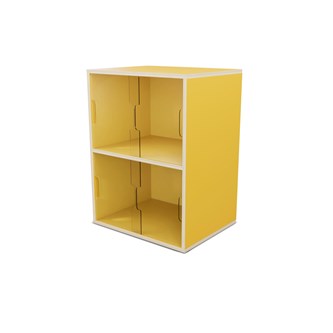 Fixa 2:2 udstillingsskab m/skydelåger i plexiglas D36 cm D46 cm