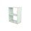 Fixa 2:2 udstillingsskab m/skydelåger og ryg i plexiglas D36 cm D46 cm