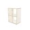 Fixa 2:2 udstillingsskab m/skydelåger og ryg i plexiglas D36 cm D46 cm