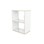 Fixa 2:2 udstillingsskab m/skydelåger og ryg i plexiglas D36 cm D46 cm