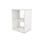 Fixa 2:2 udstillingsskab m/skydelåger og ryg i plexiglas D36 cm D46 cm