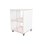 Fixa 2:2 udstillingsskab på hjul m/skydelåger og whiteboard D36 cm D46 cm