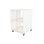Fixa 2:2 udstillingsskab på hjul m/skydelåger og whiteboard D36 cm D46 cm