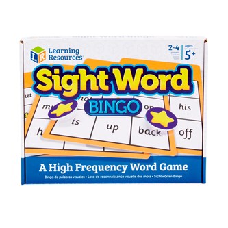 Sight word bingo, engelsk