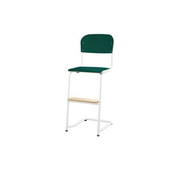 Matte FSC stol sh 45/63 cm lille sæde, hvidt stel