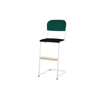 Matte FSC stol sh 45/63 cm lille sæde, hvidt stel