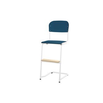 Matte FSC stol sh 45/63 cm lille sæde, hvidt stel