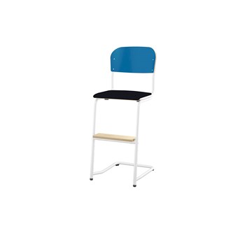 Matte FSC stol sh 45/63 cm lille sæde, hvidt stel