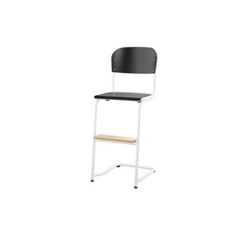 Matte FSC stol sh 45/63 cm lille sæde, hvidt stel