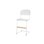 Matte stol sh 45/63 cm stort sæde, hvidt stel