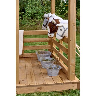 Kæphest 100 cm grå