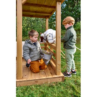 Kæphest 100 cm grå