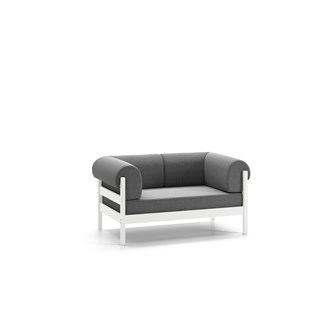 Morgan sofa hvid 2-pers. inkl. stof