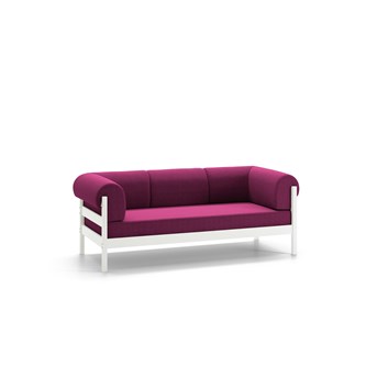 Morgan sofa hvid 3-pers. inkl. stof