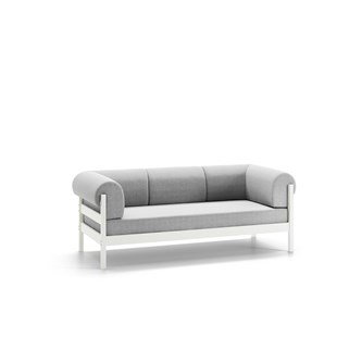 Morgan sofa hvid 3-pers. inkl. stof