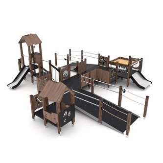 WOODEN kombinationslegeplads M