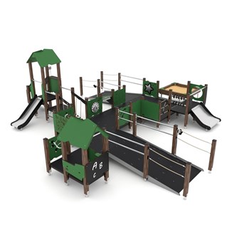 WOODEN kombinationslegeplads M