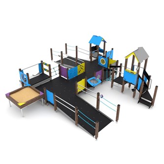 WOODEN kombinationslegeplads M