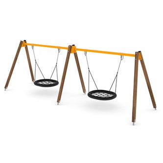 SWING dobbelt fugleredegynge, træ