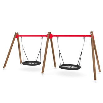 SWING dobbelt fugleredegynge, træ
