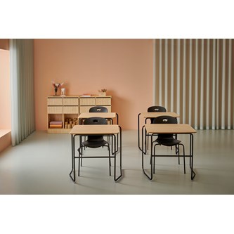 Fay bord HT 60x45 cm sort understel