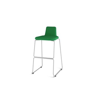 Moa barstol sh 75 cm sølvunderstel