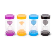 Timeglas store 5-10 min.