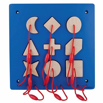 Vægpuslespil - Geometriske figurer