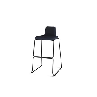 Moa barstol sh 75 cm sort understel