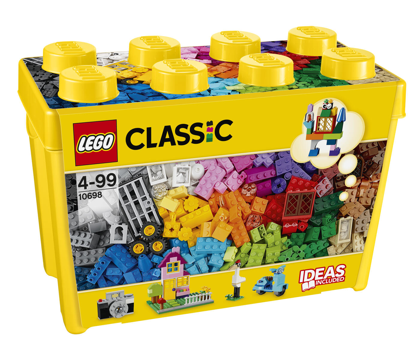 Booth Stor halvkugle LEGO® Fantasiklodser i æske, stor - Lekolar Danmark