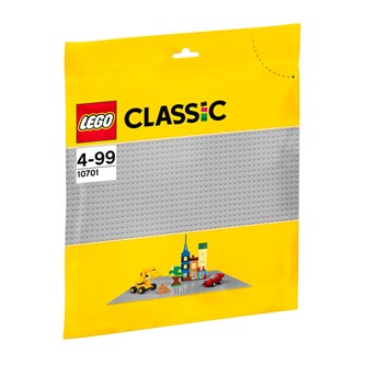 LEGO byggeplade grå
