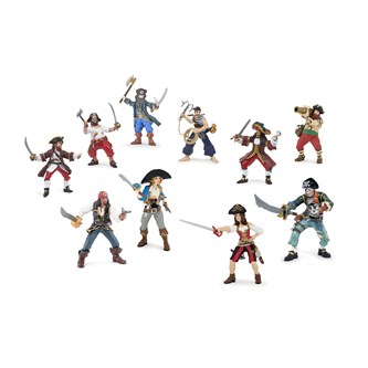 Legefigurer pirater 10 stk.