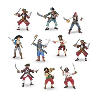 Legefigurer pirater 10 stk.