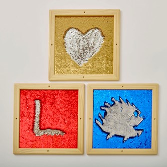 Pailletbilleder 3-pak