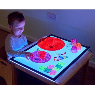 Lysbord A2 med skiftende farver