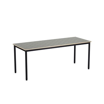 12:38 bord akustik optimal linoleum 180x70 cm sort understel