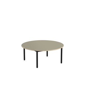 12:38 bord akustik optimal linoleum rundt Ø120 cm sort understel