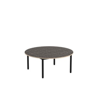 12:38 bord akustik optimal linoleum rundt Ø120 cm sort understel