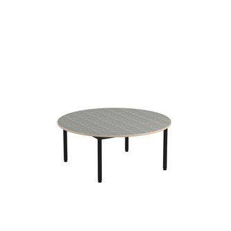 12:38 bord akustik optimal linoleum rundt Ø120 cm sort understel