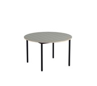 12:38 bord akustik optimal linoleum rundt Ø120 cm sort understel