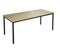 12:38 FSC bord decor laminat 180x80 cm sort understel