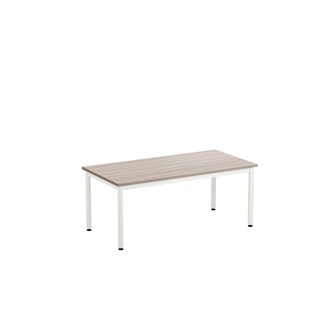 12:38 bord optimal akustiklaminat 120x60 cm hvidt understel