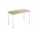 12:38 FSC bord HT 120x60 cm hvidt understel