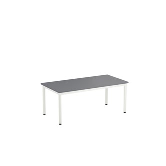 12:38 bord optimal akustiklaminat 120x60 cm hvidt understel