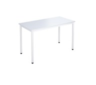 12:38 bord HT 120x60 cm hvidt understel